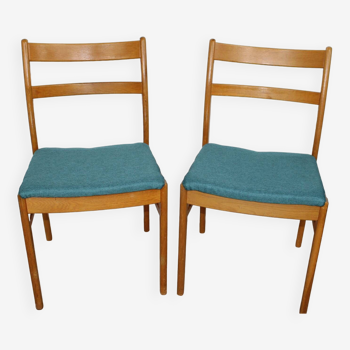 Pair of teak chairs, 1960s