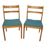 Pair of teak chairs, 1960s
