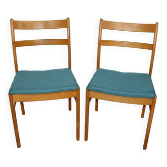 Pair of teak chairs, 1960s