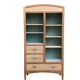 Armoire parisienne d’hôtel vitrée bois brut 1930
