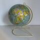 Vintage 1960 terrestrial globe by Girard Barrère in cream - 35 cm
