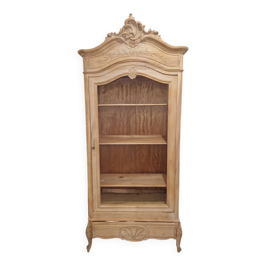 Bonnetière en noyer style rocaille sablée | Selency