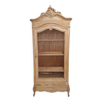 Bonnetière en noyer style rocaille sablée