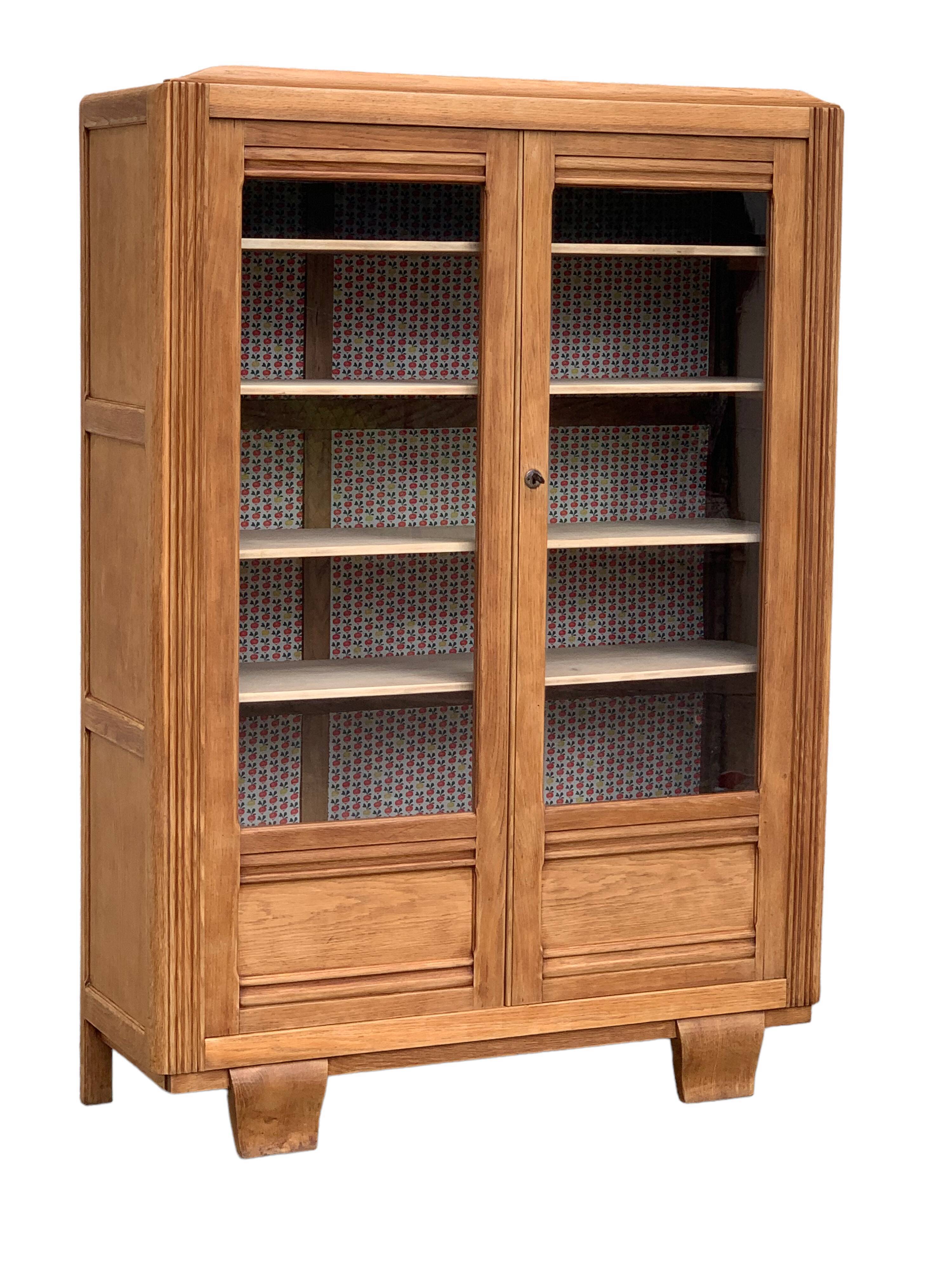 Parisian glazed wardrobe 1930 raw wood