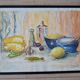 Aquarelle nature morte originale