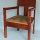 Oak Art Deco Amsterdam School Armchair 1920s
