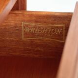 Wrighton Teak Dressing Table - Vintage 1960s - Hexagonal Base