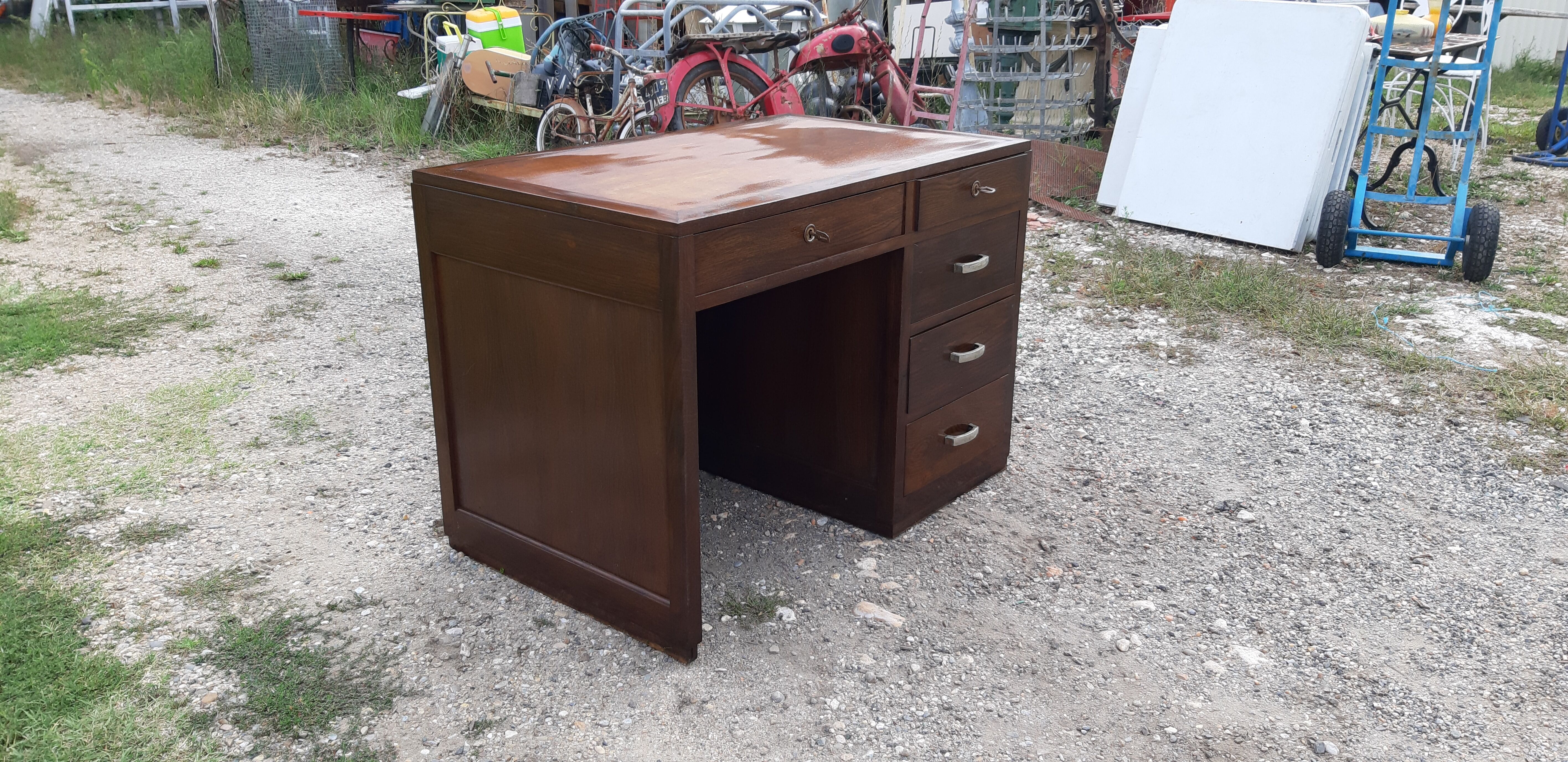 Oak wood desk from the 1930s