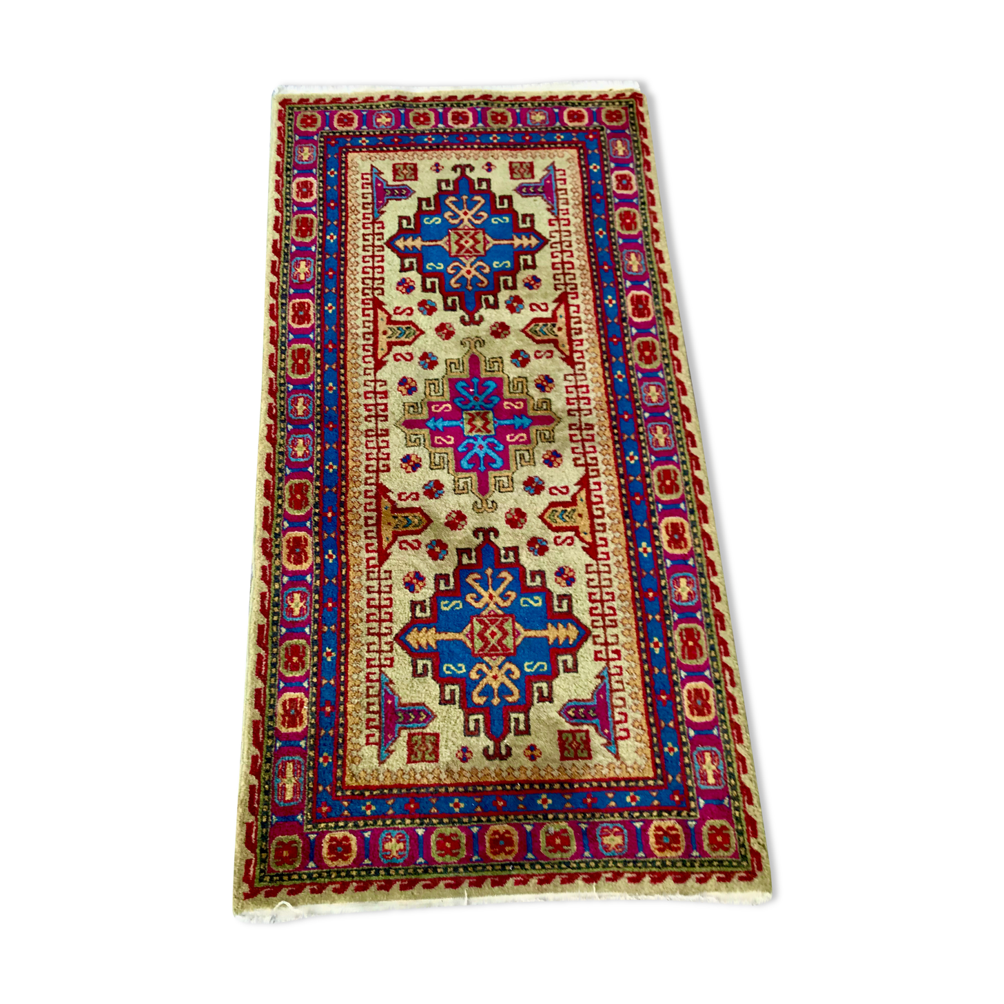 Tapis persan ancien noué main