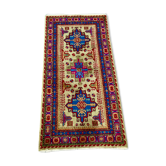Ancient Persian carpet knotted hand