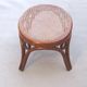 THONET footstool, footstool no. 3 from around 1900, in original condition.