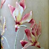 Magnificent Legras Art Nouveau vase from 1900 in frosted enamelled glass.