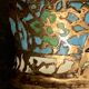Bronze candlestick and napoleon III partitioned enamels