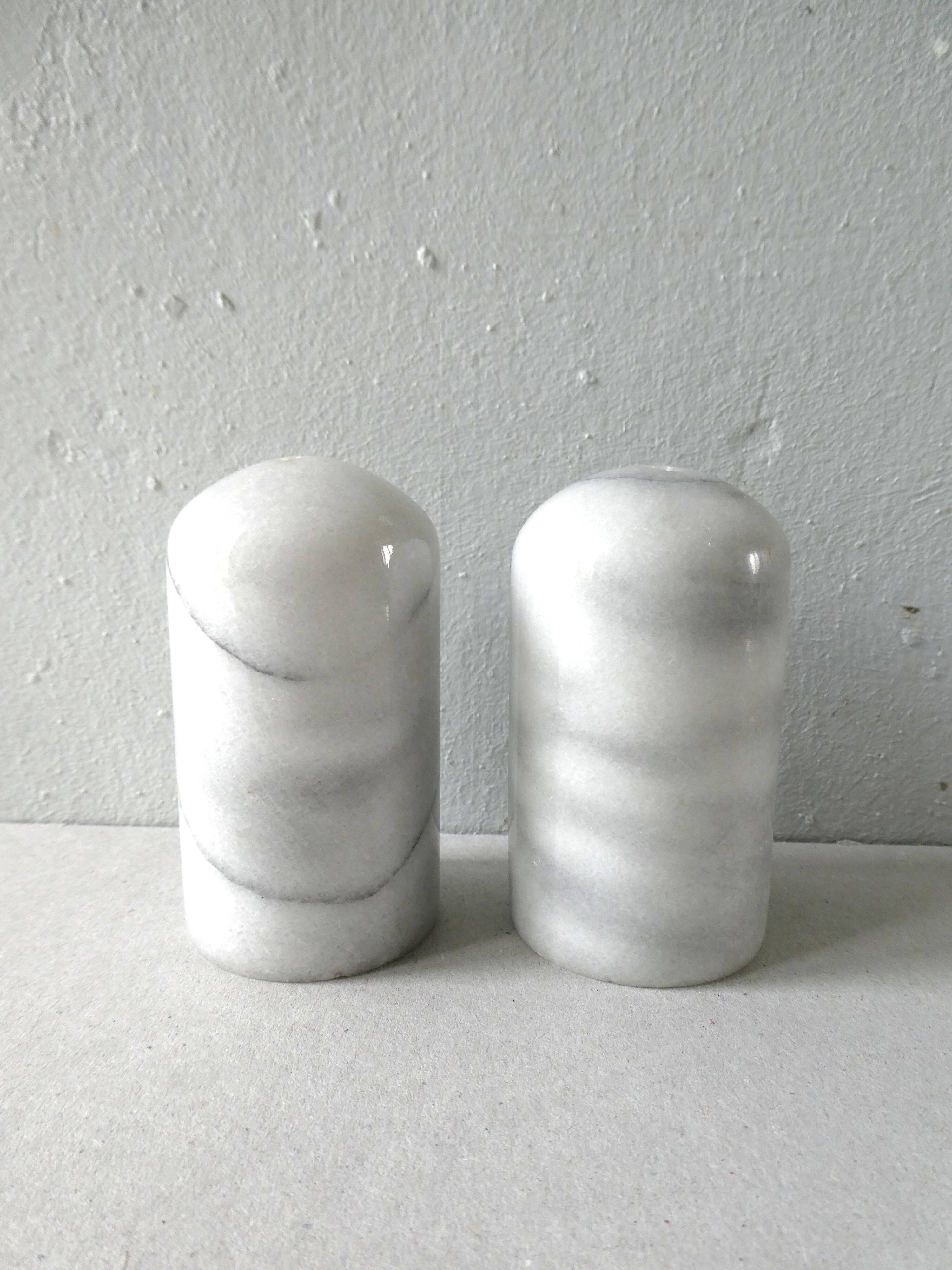 Marble salt and pepper shaker from the 80s