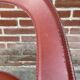 Set of 4 design cantilever chairs cognac leather and chrome design