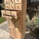 Beautiful piece of furniture with 8 drawers/2 doors in raw wood.