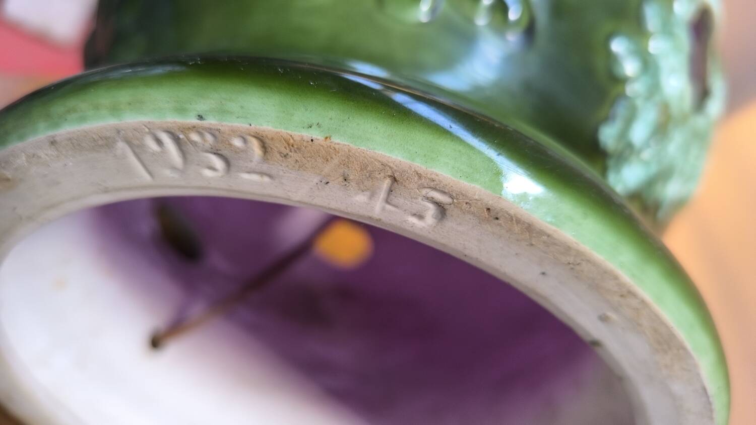 Ceramic lamp from the 60s