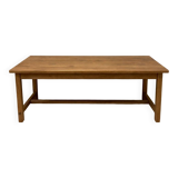 Solid wood farmhouse table – country style 230cm