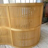 Large curved beech screen from the 80s