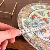 Old Plate Porcelain Canton Decor Cos Rose Family