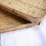 Vintage rattan basket