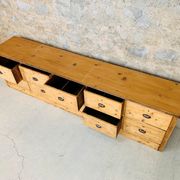 Large Antique Craft Furniture 300 cm Grocery Buffet Vintage 1920