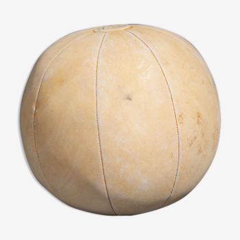 Ballon de médecine vintage en cuir marron clair 3 Kg