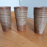 Glasses goblets stoneware cups