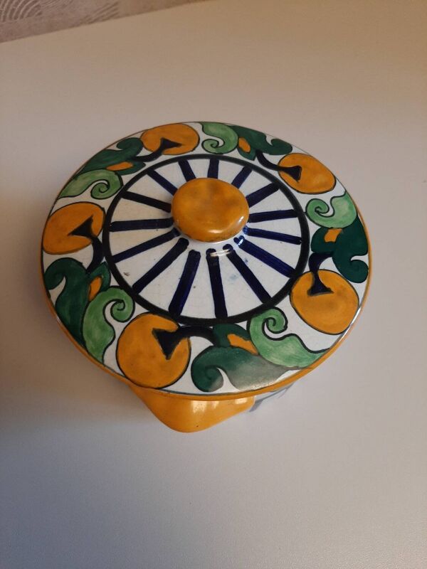 Rare bonbonnière art déco HB HENRIOT Quimper