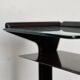Petite console/table d'appoint en bois et verre des années 1950 Ico Parisi