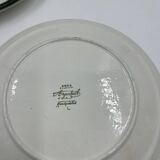 Set of two Boch Argenteuil flat plates