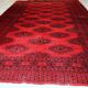 Vintage afghan Ersari handmade carpet 122cm x 179cm 1970s, 1C655