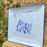 Deep porcelain plate