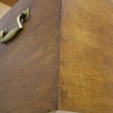 19th Century Oak Chest with Curved Top, on Wheels