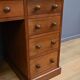 Victorian Mahogany Pedestal Desk, England – Late 19th Century