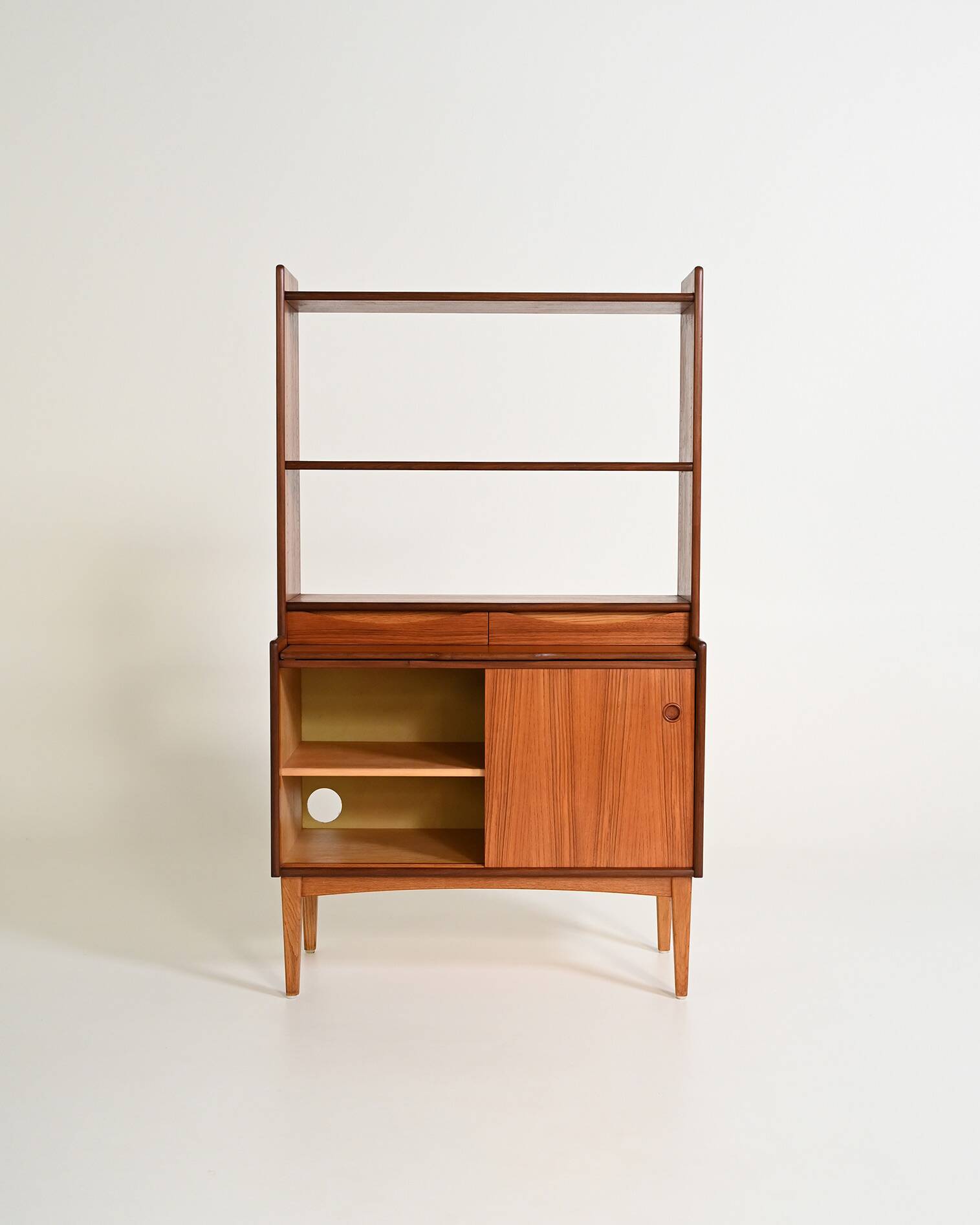 Bookcase with hidden desk by Bräntorps, 1960s