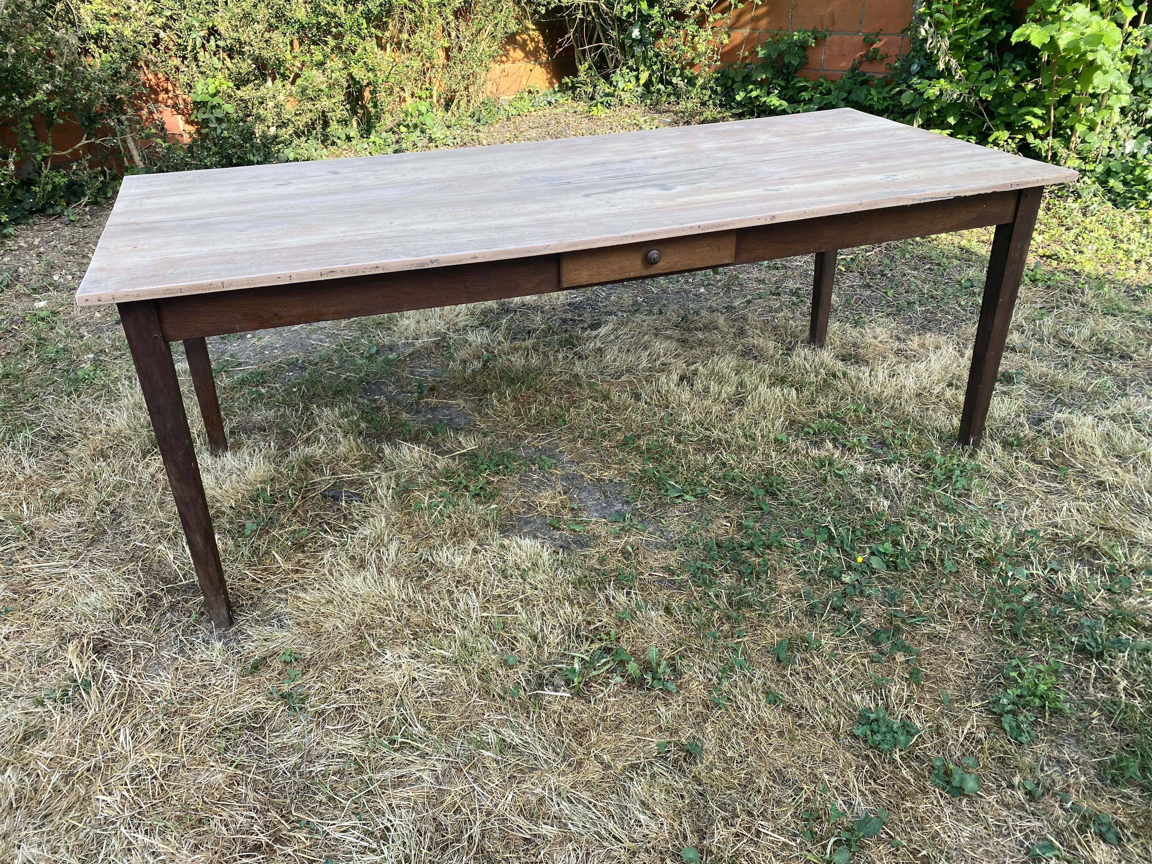 Oak farmhouse table