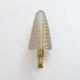 Pair of Murano Glass Leaf Wall Sconces with Gold Powder and Brass, Italy