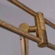 Hillebrand Brass counter balance floor lamp 1980s Germany