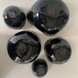 Black lacquer tsé tsé bowls