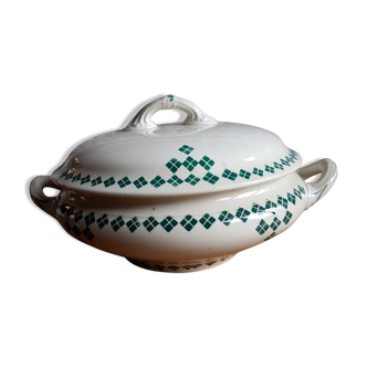 Soupière en faïence ancienne