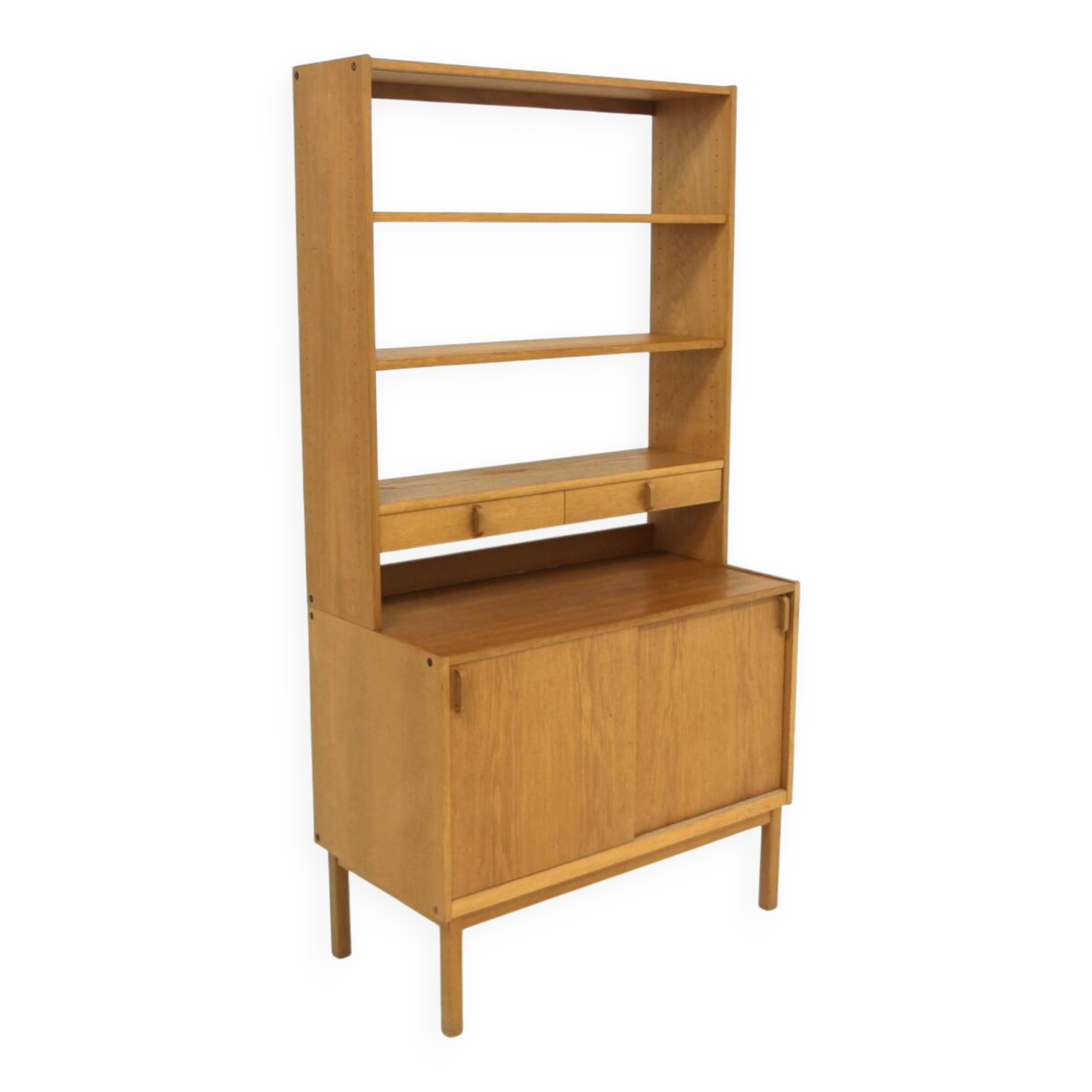 Scandinavian oak bookcase, Bertil Fridhagen, Bodafors, Sweden, 1960