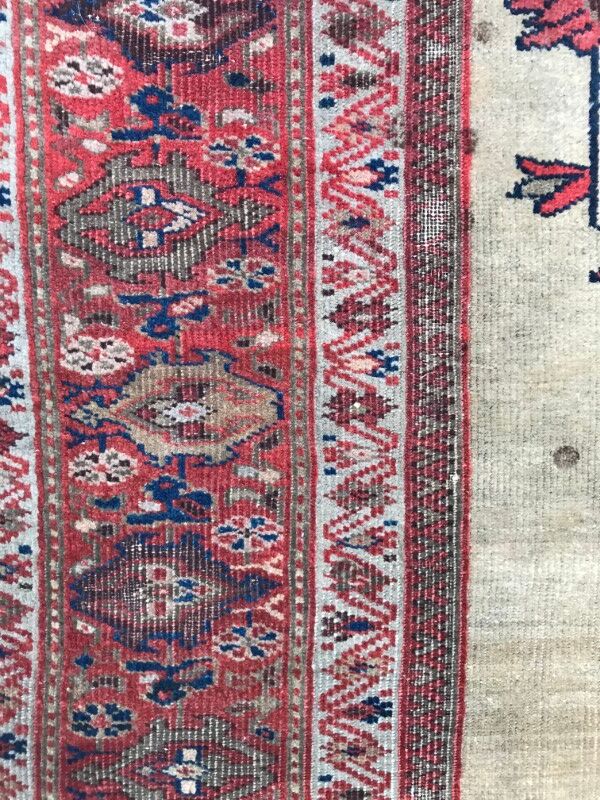 Nice old carpet Persian Mahal ziegler faitg hand 147 X 237 CM