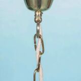 Suspension Murano ambre vintage Honsel, lampe en verre italienne