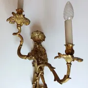 Paire d'appliques style Régence en bronze doré