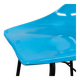 Metal and blue fiber chair by Miroslav Navratil for Vertex