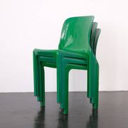 Green "Selene" chair by Vico Magistretti / Artemide