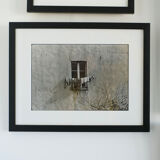 Laundry in the window, Silver print