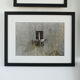 Laundry in the window, Silver print