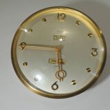 Pendulette de bureau 8 jours /laiton massif /vintage IMEXAL